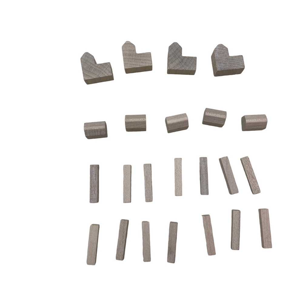 Settlers of Catan White Road City Settlement Wood Replacement Game Part Pieces